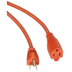 Woods 100 ft. 12/3 SJTW Outdoor Heavy-Duty Extension Cord, Orange -Extension Cords Sales Store orange woods general purpose cords 530 77 1000
