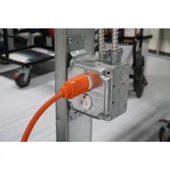 Woods 100 ft. 14/3 SJTW Multi-Outlet (3) Medium-Duty Extension Cord -Extension Cords Sales Store orange woods general purpose cords 827 44 1000