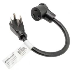 Parkworld 1.5 ft. 10/3 3-Wire Dryer 4-Prong 14-30P Plug to 3-Prong Dryer 10-30R female dryer adapter cord