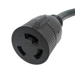 Parkworld 1.5 ft. 10/3 3-Wire 50 Amp Range/Oven 3-Prong NEMA 10-50P Plug to 30 Amp Locking L6-30R Adapter Cord(10-50P to L6-30R) -Extension Cords Sales Store parkworld appliance extension cords 60240 1f 1000