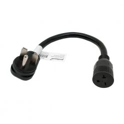 Parkworld 1.5 ft. 10/3 3-Wire 30 Amp 250-Volt HVAC 3-Prong Plug NEMA 6-30P to 20 Amp 6-20R/6-15R T-Blade Female Adapter Cord -Extension Cords Sales Store parkworld appliance extension cords 60455 1f 1000