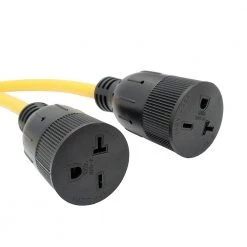 Parkworld 3 ft. 12/3 3-Wire NEMA 6-20 Splitter NEMA 6-20P to (2) 6-20R T-Blade for 6-15R Receptacle Y Adapter Cord -Extension Cords Sales Store parkworld appliance extension cords 60509 4f 1000