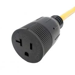 Parkworld 3 ft. 12/3 3-Wire 20 Amp 3-Prong Locking Plug NEMA L6-20P to 15 Amp 125-Volt 5-20R(T-Blade 5-15R) Adapter Cord -Extension Cords Sales Store parkworld appliance extension cords 60585 4f 1000