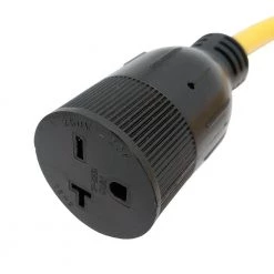 Parkworld 3 ft. 12/3 3-Wire 20 Amp 250-Volt 3-Prong Locking Plug NEMA L6-20P to 6-20R(T-Blade 6-15R) Receptacle Adapter Cord -Extension Cords Sales Store parkworld appliance extension cords 60592 4f 1000