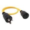 Parkworld 3 ft. 12/3 3-Wire 20 Amp 250-Volt 3-Prong Locking Plug NEMA L6-20P to 6-20R(T-Blade 6-15R) Receptacle Adapter Cord -Extension Cords Sales Store parkworld appliance extension cords 60592 64 1000