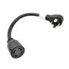 Parkworld 1.5 ft. 10/4 4-Wire 30 Amp 125/250-Volt 4-Prong Dryer 14-30P Plug to L14-30R Receptacle Adapter Cord(14-30P to L14-30R) -Extension Cords Sales Store parkworld appliance extension cords 60745 64 1000
