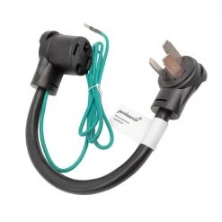 Parkworld 1.5 ft. 10/3 3-Wire 50 Amp 3-Prong Old Range/Dryer Plug NEMA 10-50P to 30 Amp 4-Prong New Dryer 14-30R Adapter Cord