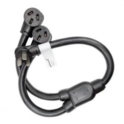 Parkworld 3 ft. 6/3 STW 3-Wire 50 Amp Y Adapter Cord NEMA 10-50P Plug to (2) 10-50R Receptacle Splitter Cord -Extension Cords Sales Store parkworld appliance extension cords 61056 c3 1000