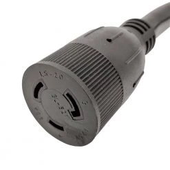 Parkworld 1 ft. 10/3 3-Wire 30 Amp 125/250-Volt 4-Prong Dryer NEMA 14-30P Plug to 20 Amp 3-Prong Locking L5-20R Adapter Cord -Extension Cords Sales Store parkworld appliance extension cords 61247 4f 1000