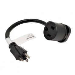 Parkworld 1.5 ft. 10/3 3-Wire 20 Amp 125-Volt 3-Prong NEMA 5-20P Plug to 50 Amp 250-Volt 6-50R Receptacle Welder Adapter Cord