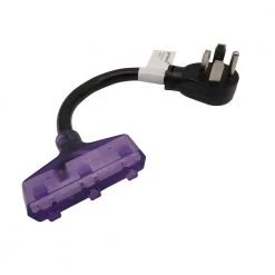 Parkworld 1 ft. 10/3 3-Wire 30 Amp 125-Volt Dryer 4-Prong Plug NEMA 14-30P to Household 15 Amp 3x 5-15R Tri-Outlets Adapter Cord -Extension Cords Sales Store parkworld appliance extension cords 61452 1f 1000