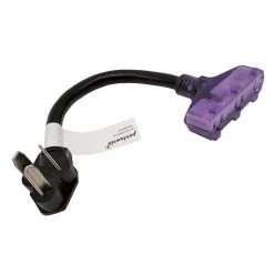 Parkworld 1 ft. 10/3 3-Wire 30 Amp 125-Volt Dryer 3-Prong NEMA 10-30P to 3x 5-15R Tri-Outlets Adapter Cord -Extension Cords Sales Store parkworld appliance extension cords 61469 1f 1000