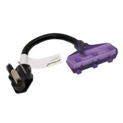 Parkworld 1 ft. 10/3 3-Wire 30 Amp 125-Volt Dryer 3-Prong NEMA 10-30P to 3x 5-15R Tri-Outlets Adapter Cord