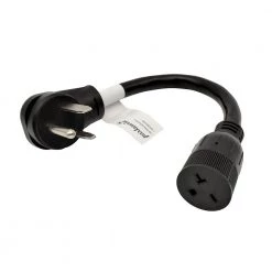 Parkworld 1 ft. 10/3 3-Wire 20 Amp 250-Volt NEMA 6-50P to 6-20R(T-Blade 6-15R) Welder Adapter Cord