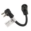 Parkworld 1 ft. 10/3 3-Wire 30 Amp 250-Volt 3-Prong NEMA 6-30P Plug to 10-30R Receptacle Adapter Cord(6-30P to 10-30R) -Extension Cords Sales Store parkworld appliance extension cords 61636 64 1000
