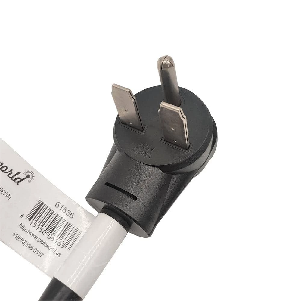 Parkworld 1 ft. 10/3 3-Wire 30 Amp 250-Volt 3-Prong NEMA 6-30P Plug to 10-30R Receptacle Adapter Cord(6-30P to 10-30R) 4 Parkworld 1 ft. 10/3 3-Wire 30 Amp 250-Volt 3-Prong NEMA 6-30P Plug to 10-30R Receptacle Adapter Cord(6-30P to 10-30R) - Image 2