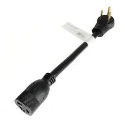Parkworld 1 ft. 10/3 STW 3-Wire Welder 50 AMP 6-50P Plug to L6-20R 20 AMP Receptacle Adapter Cord