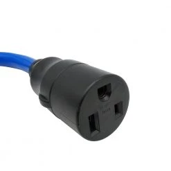 Parkworld 1.5 ft. 8/3 3-Wire RV/Generator/Range 50 Amp 4-Prong NEMA 14-50P Plug to 50 Amp Welder 3-Prong 6-50R Female Adapter Cord -Extension Cords Sales Store parkworld appliance extension cords 691883 4f 1000