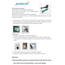 Parkworld 1.5 ft. 6/3 3-Wire 50A 125/250-Volt 3-Prong Old Range/Welder Plug NEMA 10-50P to RV 50 Amp 4-Prong 14-50R Adapter Cord -Extension Cords Sales Store parkworld appliance extension cords 691913a 1f 1000