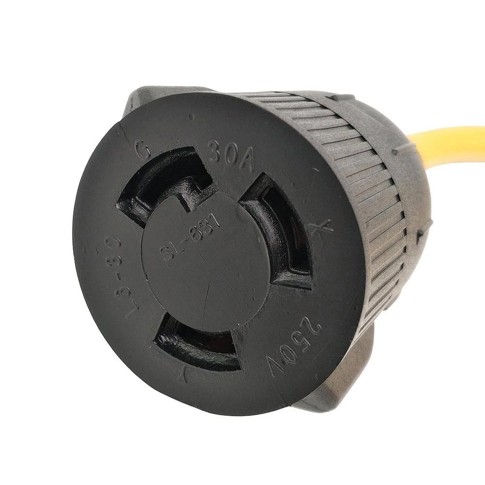 Parkworld 6 ft. 12/3 3-Wire 20 Amp 125-Volt NEMA 6-15P to L6-30R Power Adapter Cord 5 Parkworld 6 ft. 12/3 3-Wire 20 Amp 125-Volt NEMA 6-15P to L6-30R Power Adapter Cord - Image 3
