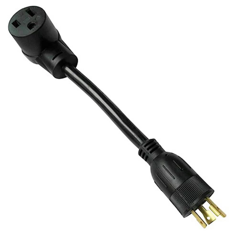 Parkworld 1 ft. 10/3 STW 3-Wire NEMA L5-20P Plug to Welder 6-50R Receptacle Adapter Cord 3 Parkworld 1 ft. 10/3 STW 3-Wire NEMA L5-20P Plug to Welder 6-50R Receptacle Adapter Cord