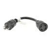 Parkworld 1 ft. 10/3 3-Wire 30 Amp 250-Volt 3-Prong NEMA L6-30P to L14-30R Receptacle Adapter Cord -Extension Cords Sales Store parkworld appliance extension cords 885125 64 1000