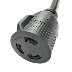 Parkworld 1 ft. 10/3 3-Wire Generator 20 Amp 250-Volt 3-Prong Locking Plug NEMA L6-20P to 30 Amp Locking L6-30R Adapter Cord -Extension Cords Sales Store parkworld appliance extension cords 885132 4f 1000