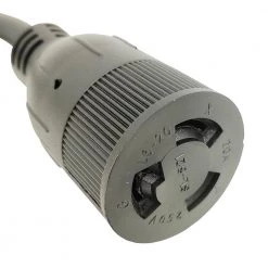 Parkworld 1 ft. 10/3 Household 15 Amp 125-Volt Right Angel NEMA 5-15P Plug to 20 Amp Locking L6-20R Adapter Cord (Only 125-Volt) -Extension Cords Sales Store parkworld appliance extension cords 885248a 1f 1000