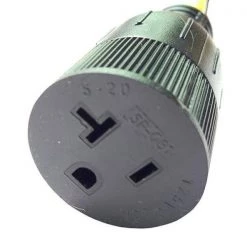 Parkworld 2 ft. 12/3 3-Wire 15 Amp 125-Volt NEMA L5-15P Plug to 5-20R/15R T-Blade Receptacle Adapter Cord -Extension Cords Sales Store parkworld appliance extension cords 885309a 1f 1000