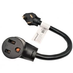 Parkworld 1.5 ft. 10/3 3-Wire 30 Amp 3-Prong NEMA 10-30P Plug to 50 Amp 6-50R Receptacle Dryer Adapter Cord