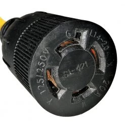 Parkworld 8 in. 12/3 SJTW 3-Wire Household Regular 15 AMP Plug 5-15P to 20 AMP L14-20R (2 Hots Bridged) Adapter Cord -Extension Cords Sales Store parkworld appliance extension cords 885460 1f 1000