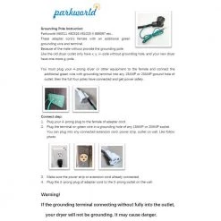 Parkworld 1.5 ft. 10/3 3-Wire 30A 125/250-Volt Dryer 3-Prong NEMA 10-30P to RV/EV/Generator 50 Amp 14-50R Adapter Cord -Extension Cords Sales Store parkworld appliance extension cords 885521a 1f 1000