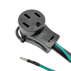 Parkworld 1.5 ft. 10/3 3-Wire 30A 125/250-Volt Dryer 3-Prong NEMA 10-30P to RV/EV/Generator 50 Amp 14-50R Adapter Cord -Extension Cords Sales Store parkworld appliance extension cords 885521a 4f 1000