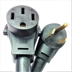 Parkworld 1.5 ft. 6/3 3-Wire 50 Amp 125-Volt 3-Prong NEMA 5-50P Plug to 50 Amp 125/250-Volt 4-Prong 14-50R Receptacle Adapter Cord -Extension Cords Sales Store parkworld appliance extension cords 885811 44 1000