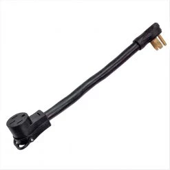 Parkworld 1.5 ft. 6/3 3-Wire 50 Amp 125-Volt 3-Prong NEMA 5-50P Plug to 50 Amp 125/250-Volt 4-Prong 14-50R Receptacle Adapter Cord