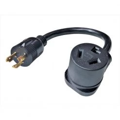 Parkworld 1.5 ft. 10/3 3-Wire 30 Amp 250-Volt 3-Prong Locking NEMA L6-30P to 10-30R Dryer Adapter Cord