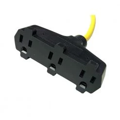 Parkworld 4 ft. 12/3 3-Wire 20 Amp 125-Volt Household NEMA 5-20P to 3x 5-15R Tri-Outlets Adapter Cord -Extension Cords Sales Store parkworld appliance extension cords 885903 4f 1000