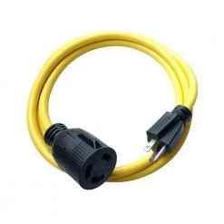 Parkworld 6 ft. 12/3 3-Wire 20 Amp 250-Volt 3-Prong Plug NEMA 6-20P to 30 Amp Locking L6-30R Adapter Cord