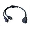 Parkworld 3 ft. 10/4 4-Wire Electrical Power Converter 110-Volt to 250-Volt 2x NEMA 5-15P Plug to 4-Prong L14-30R Y Adapter Cord -Extension Cords Sales Store parkworld appliance extension cords 886115 64 1000