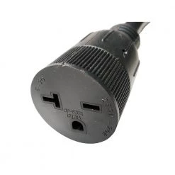 Parkworld 3 ft. 10/3 3-Wire 50 Amp RV/Generator 4-Prong Plug NEMA 14-50P to 20 Amp 3-Prong 6-20R(T-Blade 6-15R) Adapter Cord -Extension Cords Sales Store parkworld appliance extension cords 886207 1f 1000