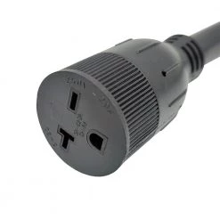 Parkworld 1.5 ft. 10/3 3-Wire 50 Amp 3-Prong NEMA 10-50P Plug to 20 Amp T-Blade Female Outlet 6-20R/6-15R Range Adapter Cord -Extension Cords Sales Store parkworld appliance extension cords 886313a 4f 1000