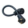 Parkworld 1.5 ft. 10/3 3-Wire 50 Amp 250-Volt 3-Prong NEMA 10-50P Plug to 30 Amp 6-30R Receptacle Adapter Cord (10-50P to 6-30R) -Extension Cords Sales Store parkworld appliance extension cords 886337 64 1000