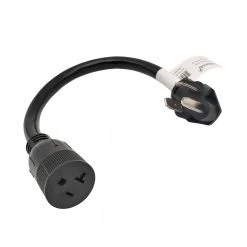 Parkworld 1.5 ft. 10/3 3-Wire 30 Amp 3-Prong Old Dryer NEMA 10-30P Plug to 20 Amp 5-20R/15R Adapter Cord(10-30P to 5-20/15R) -Extension Cords Sales Store parkworld appliance extension cords 886344 1f 1000