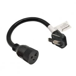 Parkworld 1.5 ft. 10/3 3-Wire 30 Amp 3-Prong Old Dryer NEMA 10-30P Plug to 20 Amp 5-20R/15R Adapter Cord(10-30P to 5-20/15R)