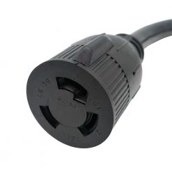 Parkworld 1.5 ft. 10/3 3-Wire 30 Amp Dryer 4-Prong Plug NEMA 14-30P to 30 Amp 250-Volt Locking L6-30R Receptacle Adapter Cord -Extension Cords Sales Store parkworld appliance extension cords 886368 4f 1000