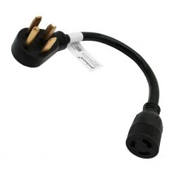 Parkworld 1.5 ft. 10/3 3-Wire 20 Amp 250-Volt NEMA 14-30P to L6-20R Dryer Adapter Cord -Extension Cords Sales Store parkworld appliance extension cords 886382 1f 1000