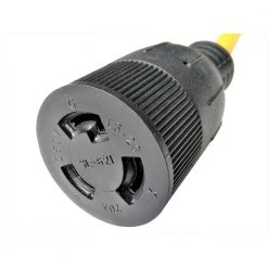 Parkworld 8 in. 12/3 3-Wire Household 15 Amp 125-Volt NEMA 5-15P to 20Amp Locking L6-20R Receptacle Adapter Cord -Extension Cords Sales Store parkworld appliance extension cords 886511 4f 1000