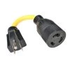 Parkworld 8 in. 12/3 3-Wire Household 15 Amp 125-Volt NEMA 5-15P to 20Amp Locking L6-20R Receptacle Adapter Cord -Extension Cords Sales Store parkworld appliance extension cords 886511 64 1000