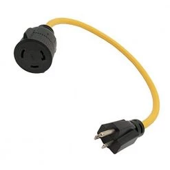 Parkworld 2 ft. 12/3 3-Wire 15 Amp 125-Volt NEMA 5-15P to L5-30R Adapter Cord