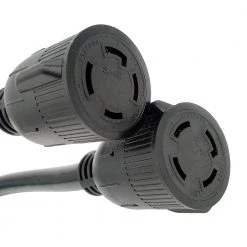 Parkworld 3 ft. 125/250-Volt 30 Amp Generator 4-Prong L14-30 Splitter NEMA L14-30P Plug to (2) L14-30R Receptacle Y Adapter Cord -Extension Cords Sales Store parkworld generator cords 60462 1f 1000